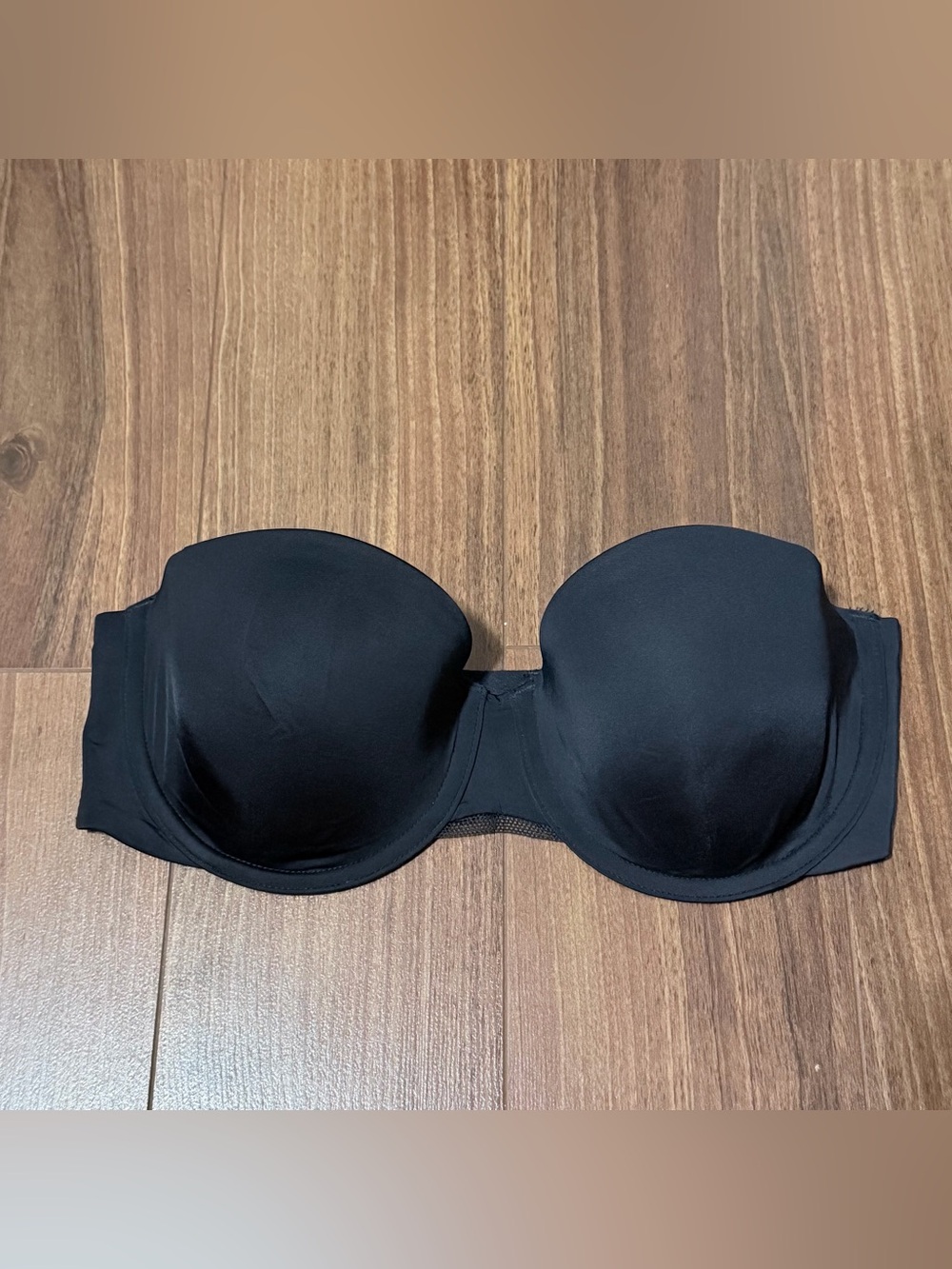 DKNY Black Strapless Molded Cup Bra